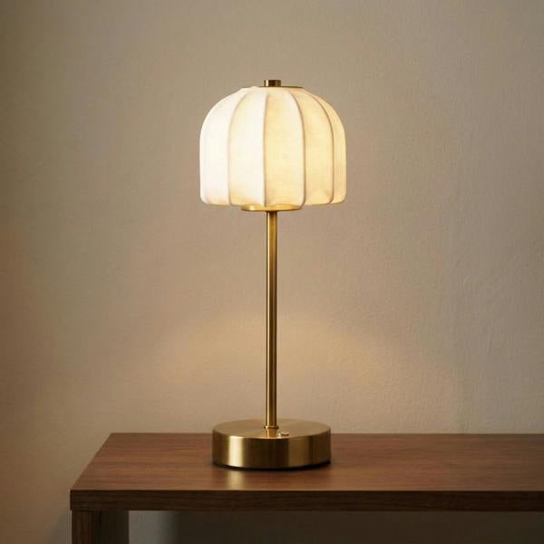 Garden Greatness Soft Touch Shaded Bronze USB LED Table Lamp