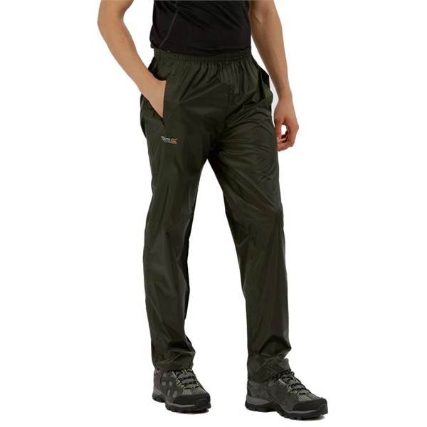 Regatta Great Outdoors Mens Classic Pack It Waterproof Overtrousers - Bayleaf