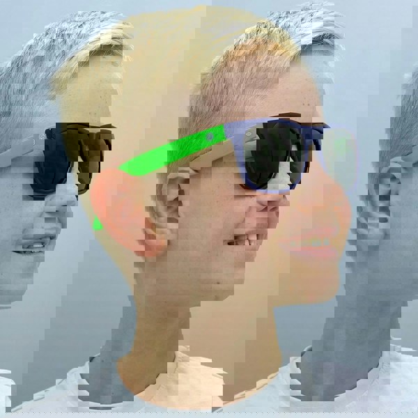 Smarty Sunglasses X2133 C Blue Neon Green Grey
