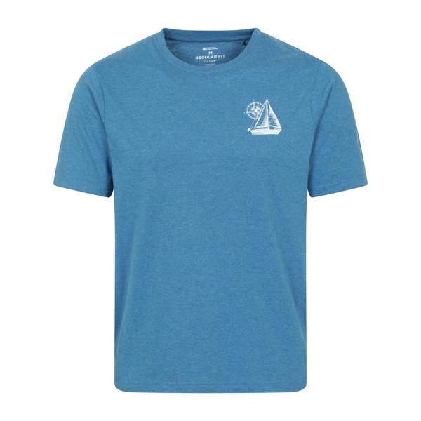 Mountain Warehouse Mens Sailboat T-Shirt - Bright Blue - 