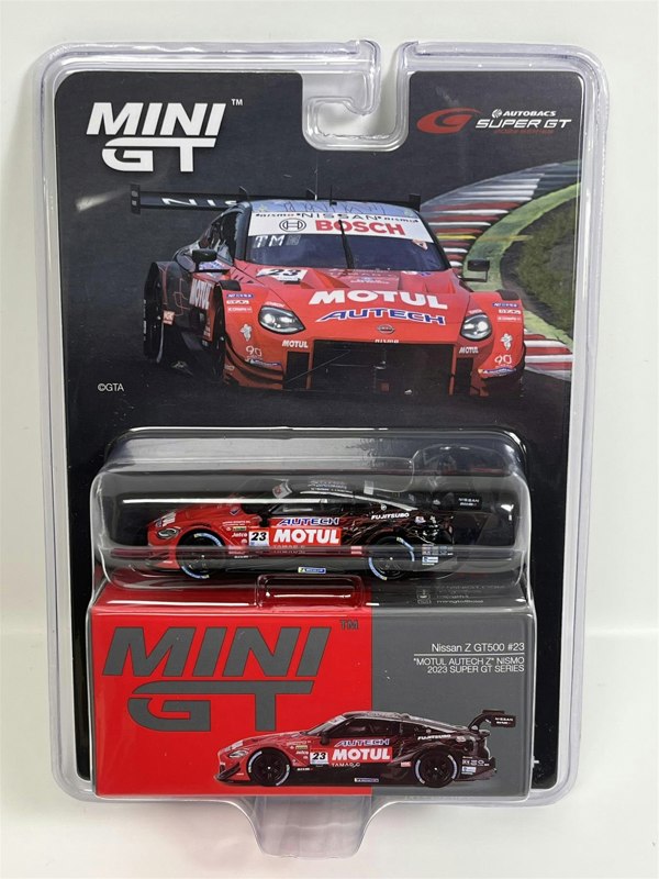 Mini GT Nissan Z GT500 #23 Motul Autech Z Nismo 2023 Super GT Series 1:64 Mini GT MGT00756L