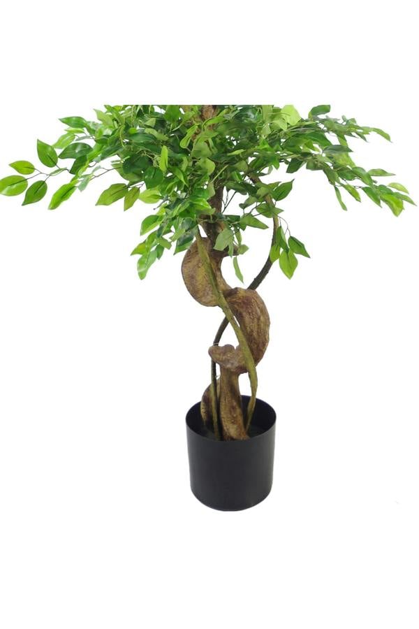 Dyzi Artificial Twisted Trunk Tree With Metal Planter 150cm