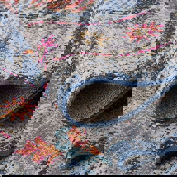 Living Room Rug Vintage in Multicolour