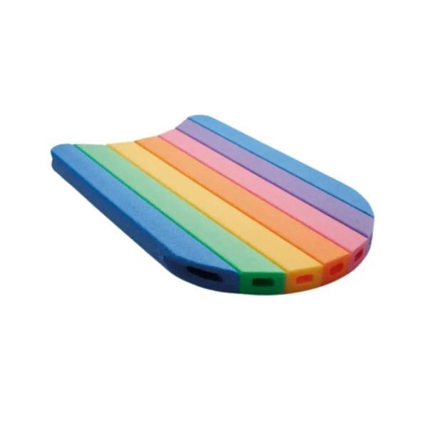 Rainbow coloured Comfy Kickboard silicone phone case with rounded edges