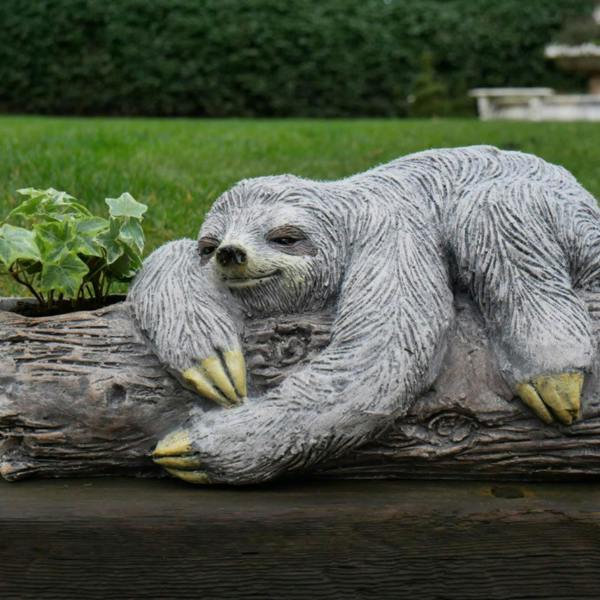 Adorable Lazy Sloth Planter Pot Garden Ornament