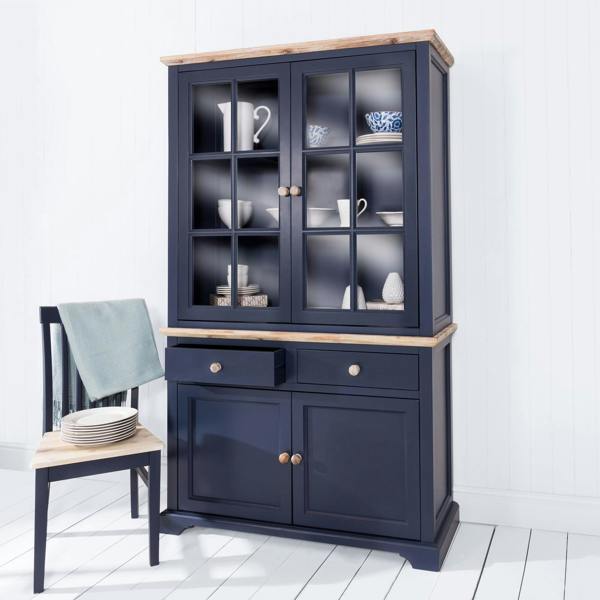 Statement Furniture Florence Glass Door Display Cabinet Large Dresser Assembled