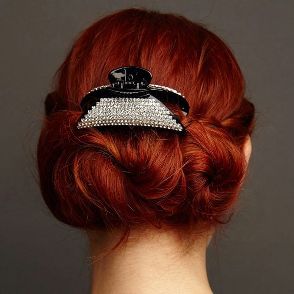 diamante hair claw clip hair up