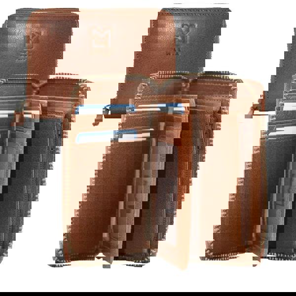 Mala Leather Bloomsbury Leather Zip Around Wallet