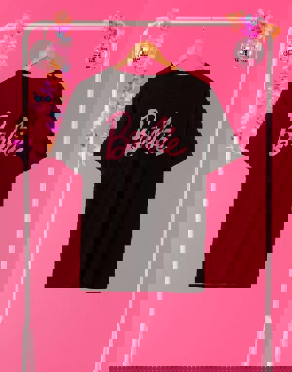 Barbie Womens Black Classic Logo Short Sleeved T-Shirt