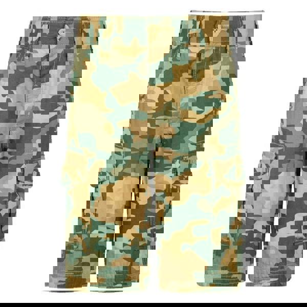 Mountain Warehouse Childrens/Kids Camo Cargo Shorts - Light Beige/Green