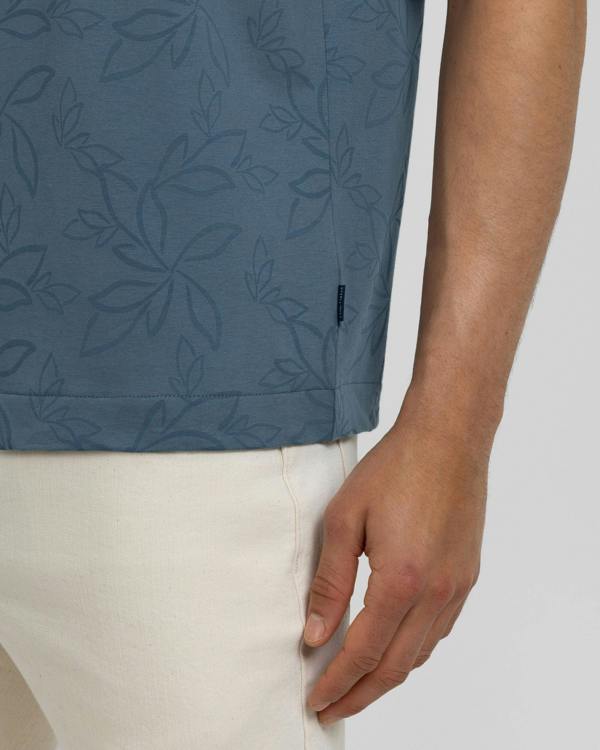 Steel & Jelly Baker - Tonal Floral Printed T-Shirt