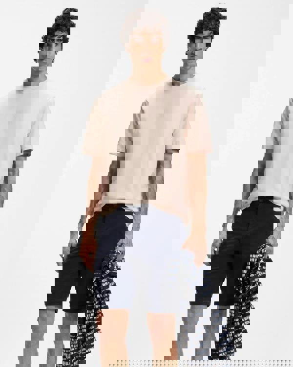 BOSS Orange TChup Mens Crew Neck Small Logo T-Shirt - Open Pink 690