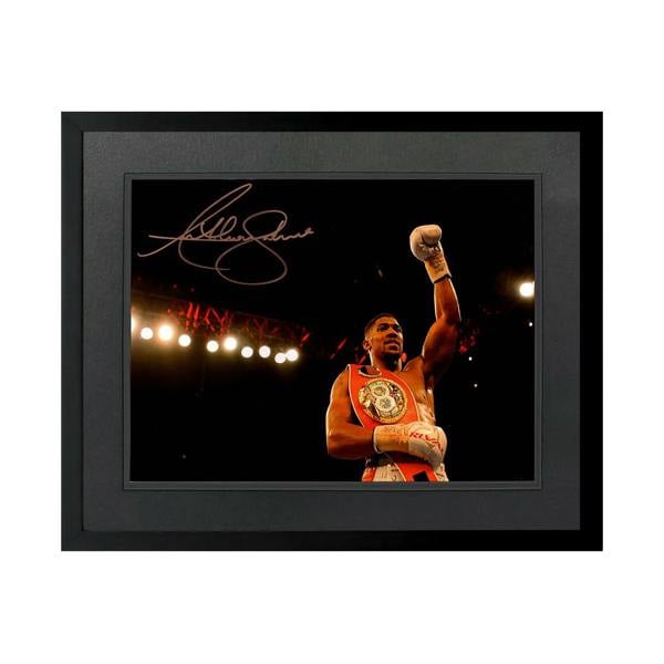 Anthony Joshua Signed 16x12 Image Deluxe Mount Frame