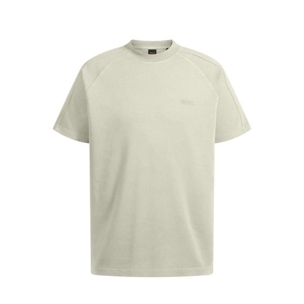 Boss Mens Embroidered Logo T-Shirt - Beige