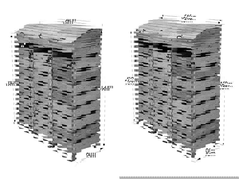 Arbor Garden Solutions Binbreeze Wheelie Bin Storage Unit