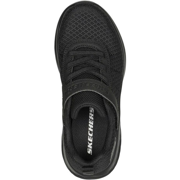 Skechers Bounder Baronik Textile Boys Black Trainers