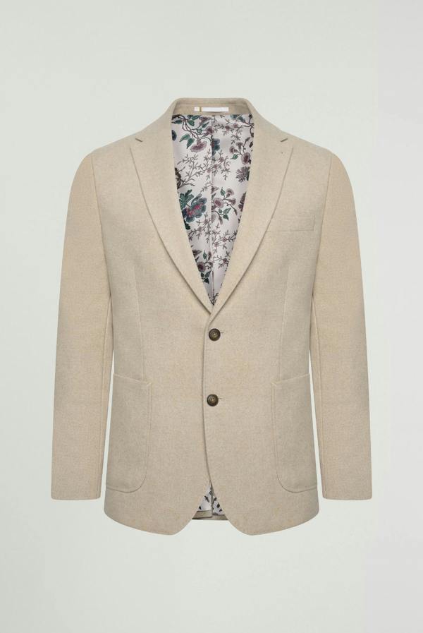 Harry Brown London Adam Wool Tweed Two Piece Suit in Ecru