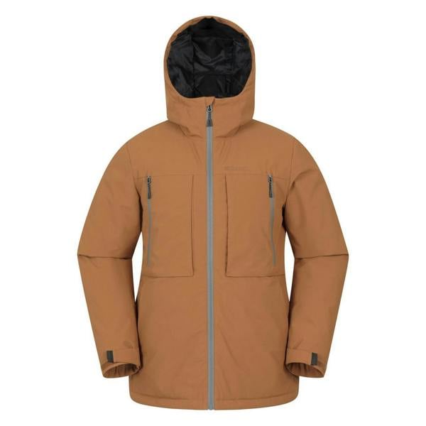 Mountain Warehouse Mens Langdon Water Resistant Padded Parka - Tan - 