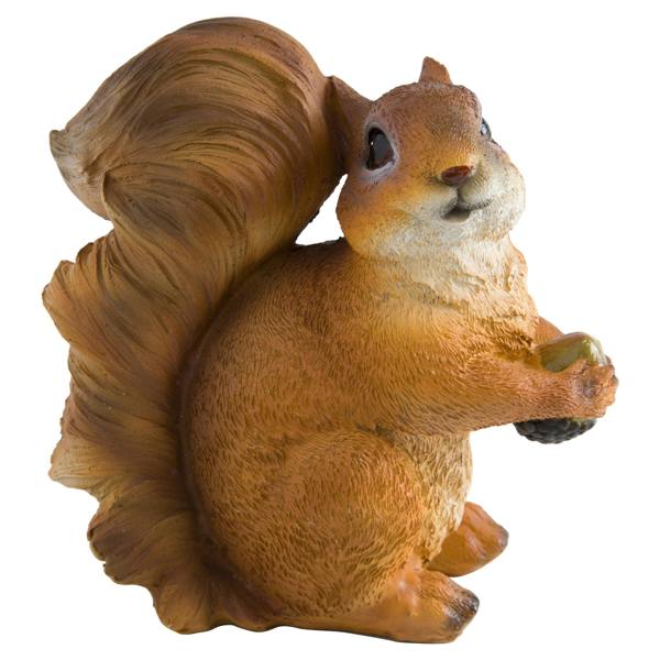 Ferncrest Trading Pair of Realistic Red Squirrel Garden Animal Ornaments