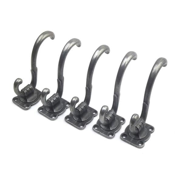 Cast Iron Bricknell Coat Hook - Pack of 5 Hooks