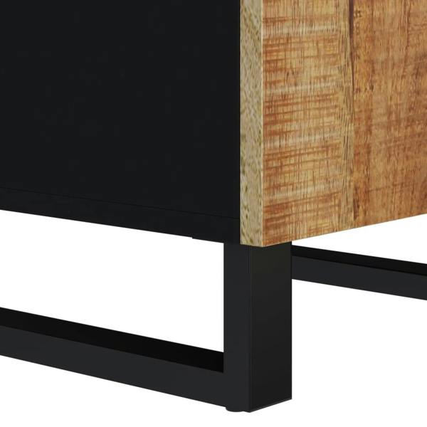 Berkfield Sideboard with Door 40x31x75 cm Solid Wood Mango