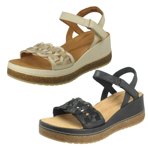 Clarks Womens Clarks Wedge Sandals Kassanda Bar