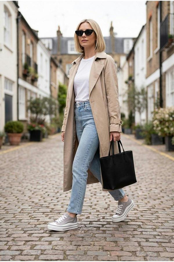 Saoirse Low Top Canvas Trainers - Grey