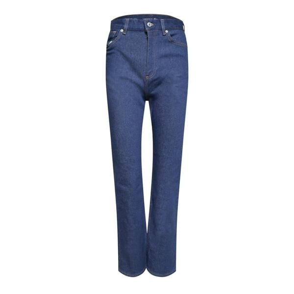 Lacoste Womens/Ladies High Waist Flared Jeans - Blue - 
