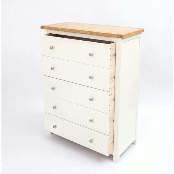 Cabinet Bits Maggiori 5 Drawer Chest of Drawers Chrome Knob