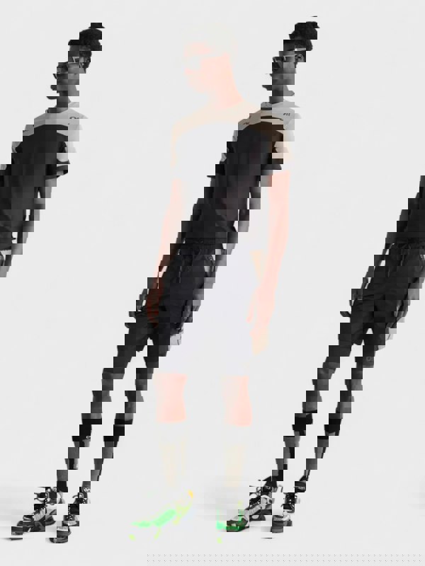 Off-White Diag Outline Block 2Layer Shorts Dark Sand