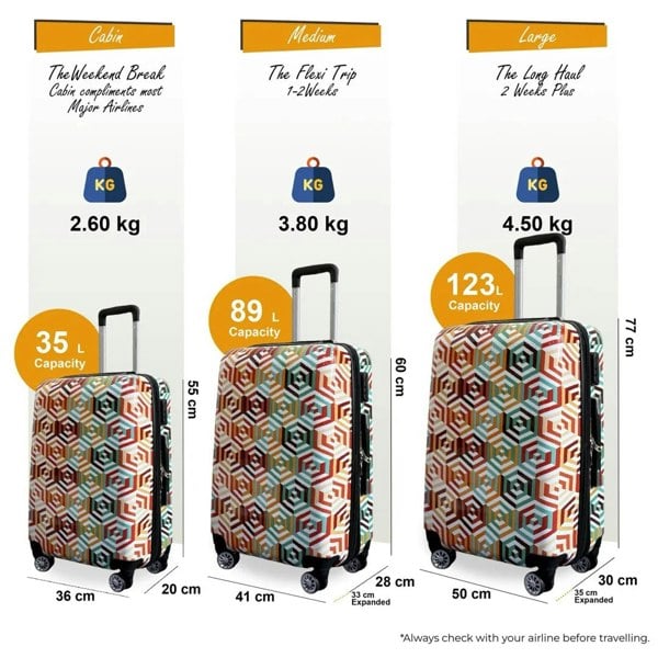 Snowball Hard Shell Suitcase Set Dual 4-Wheel Spinner Travel Luggage