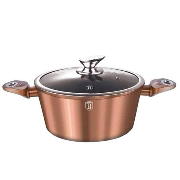 Berlinger Haus 24 cm Rose Gold Casserole with Lid BH-1515