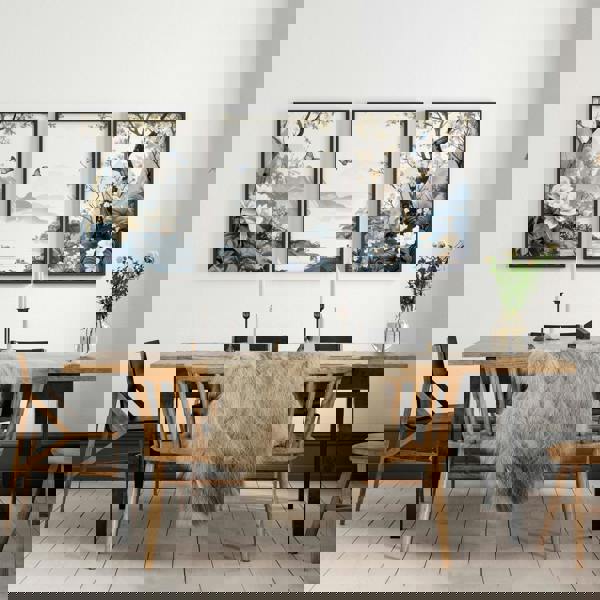 Paintings For Living Room | Set of 3 Chinoiserie Wall art Prints