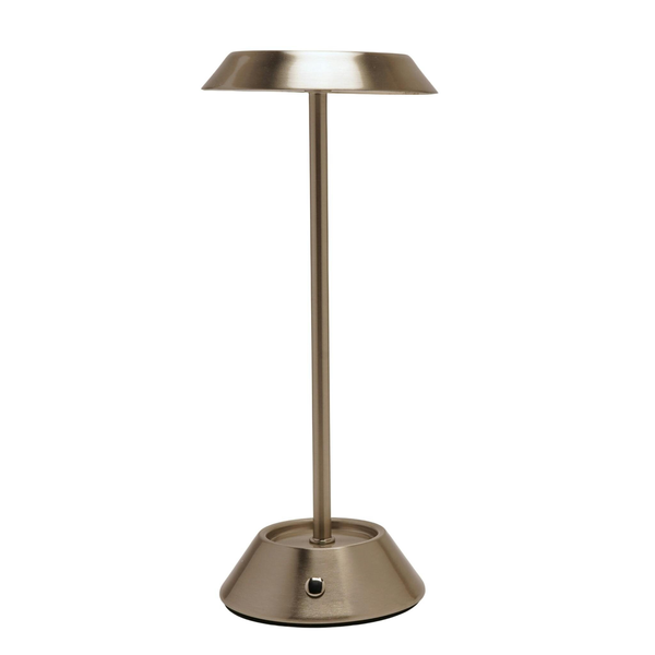 Hestia Silver USB LED Touch Table Lamp