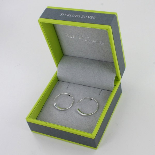 Sterling Silver Farrier Nail Hoop Earrings - Reeves & Reeves