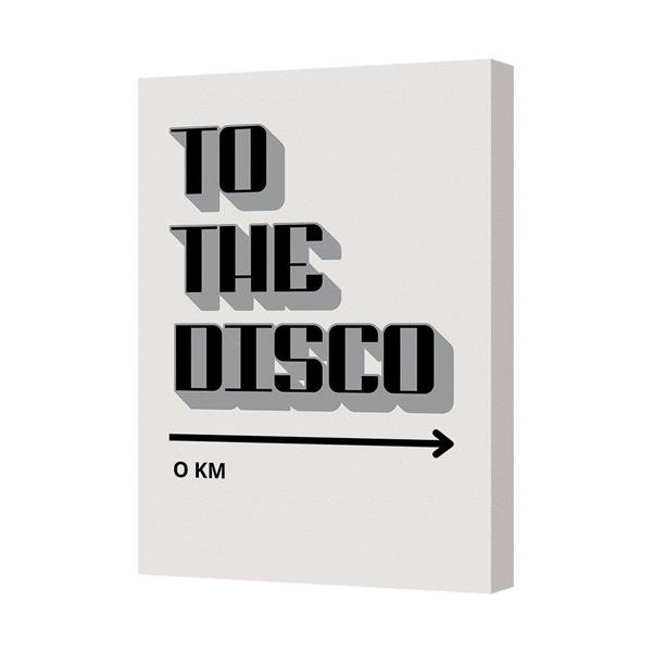Benjamin Tate Design To The Disco Canvas Art Print 0 KM Arrow Wall Decor UK