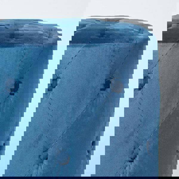 HOMESCAPES Windsor Velvet Footstool