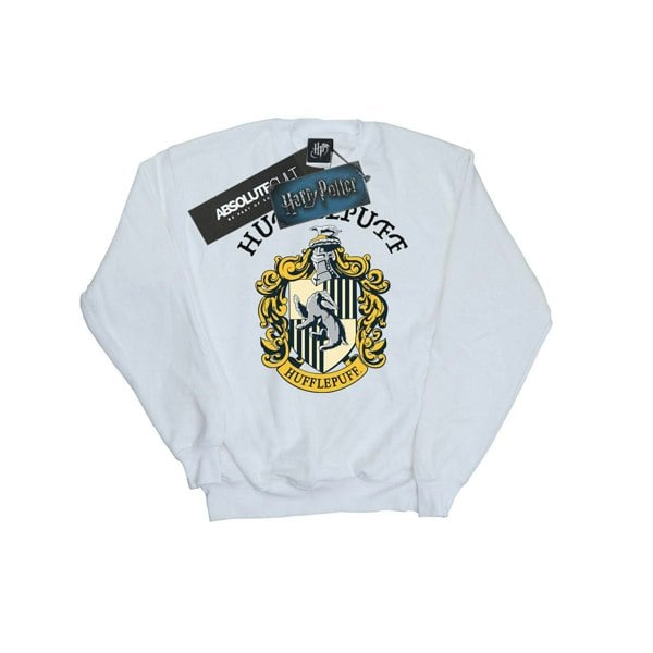 Harry Potter Girls Hufflepuff Cotton Sweatshirt - White