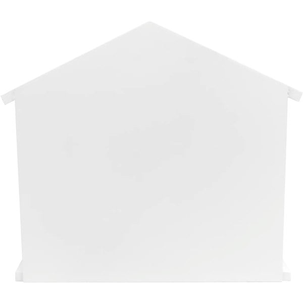 White Wooden Egg House Storage Box (Countertop) Back