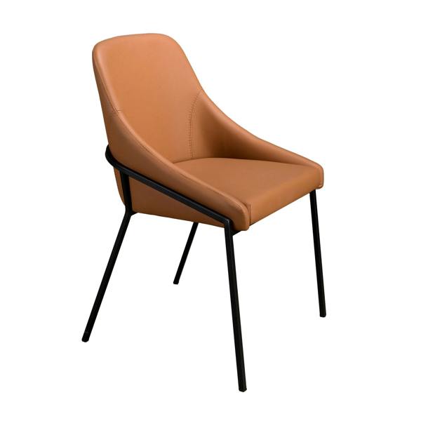 Angel Cerdá Orange Leatherette Chair 4161
