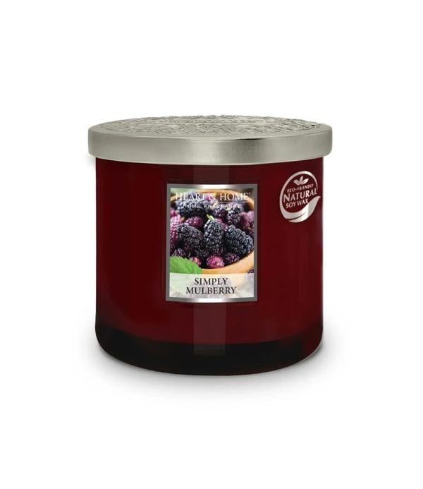 Heart & Home Simply Mulberry - 2 Wick Ellipse Candle