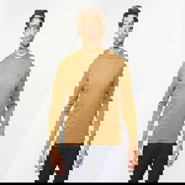 Gabicci G55K22 Merino Crew Neck Sweater Gabicci Classic NUTMEG