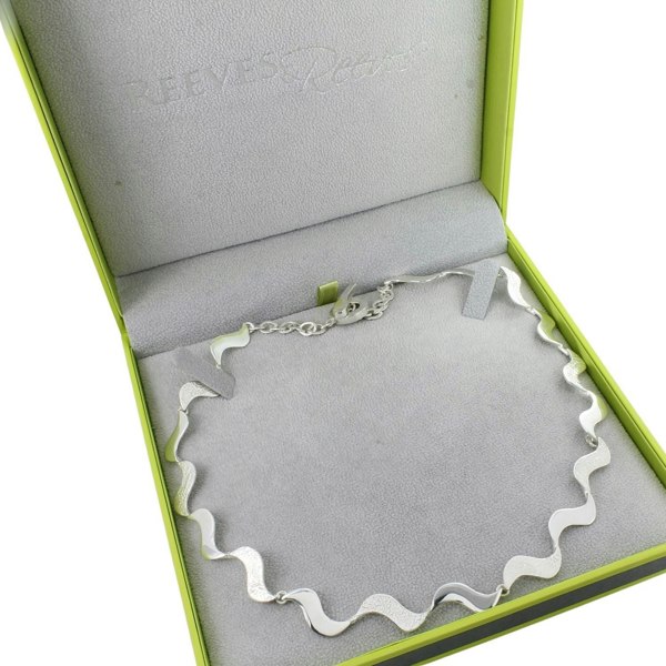 Textured Wave Necklace - Reeves & Reeves