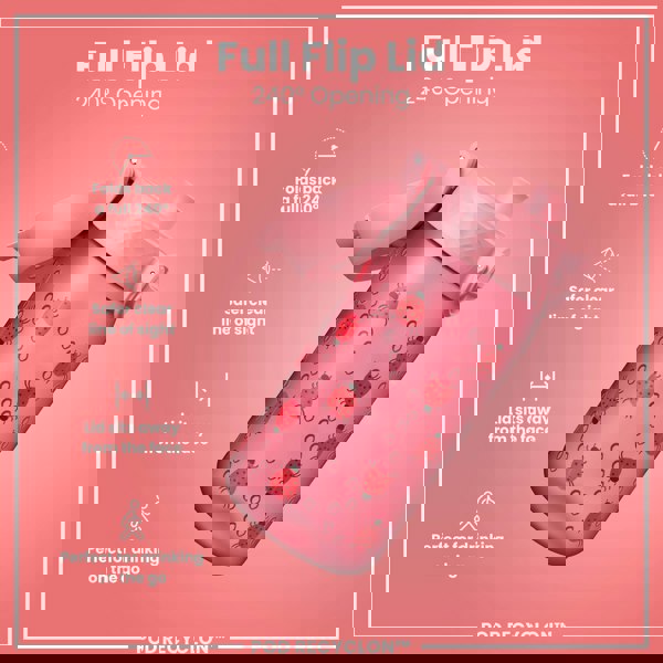 ION8 Leak Proof Kids' Water Bottle, Recyclon, Ladybugs, 350ml (12oz)