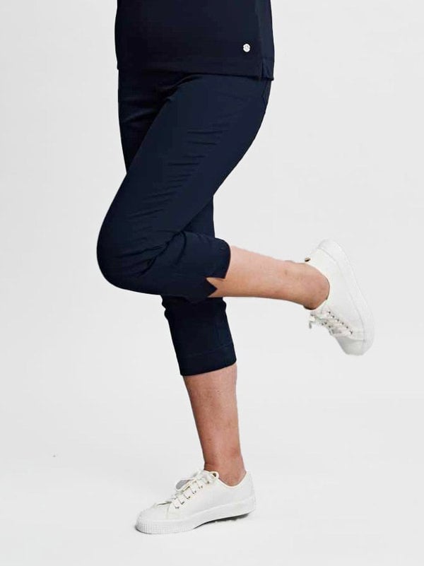 PennyPlain Cropped Jeggings - Navy