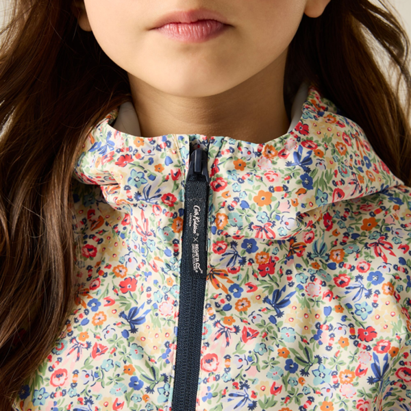Regatta Girls Cath Kidston Floral Waterproof Jacket - Powder Lilac/Pink Haze