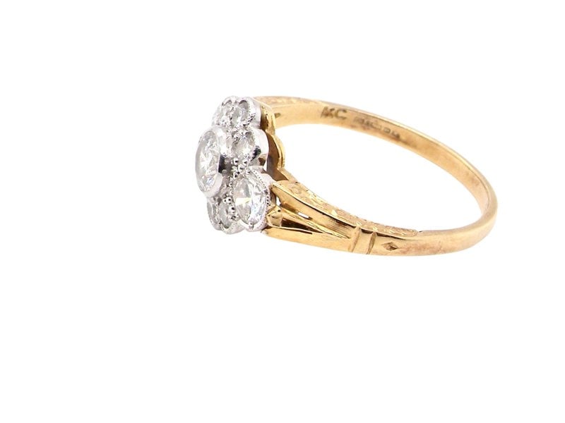 Vintage Tom A diamond cluster ring