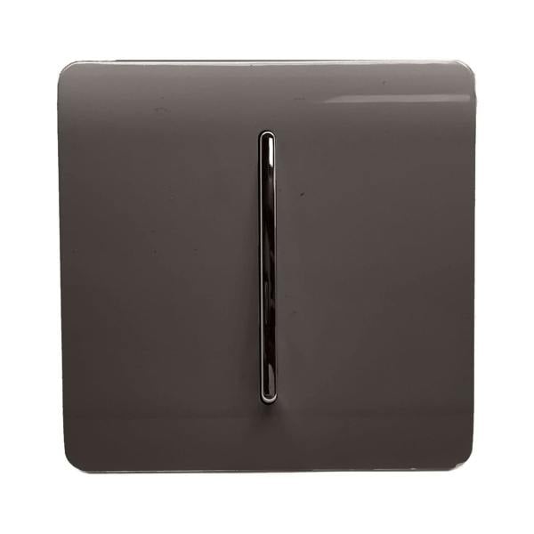 Trendi Switch 1 Gang 1 or 2 way Rocker Light Switch in Dark Mocha Brown