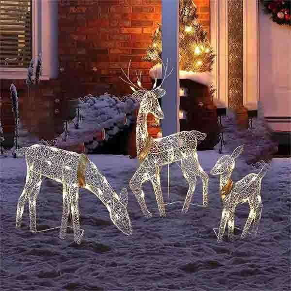 Leaper Light Up 2D Reindeer Outdoor Decorations