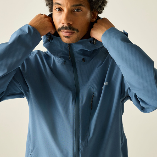 Regatta Mens Oklarna Waterproof Jacket - China Blue